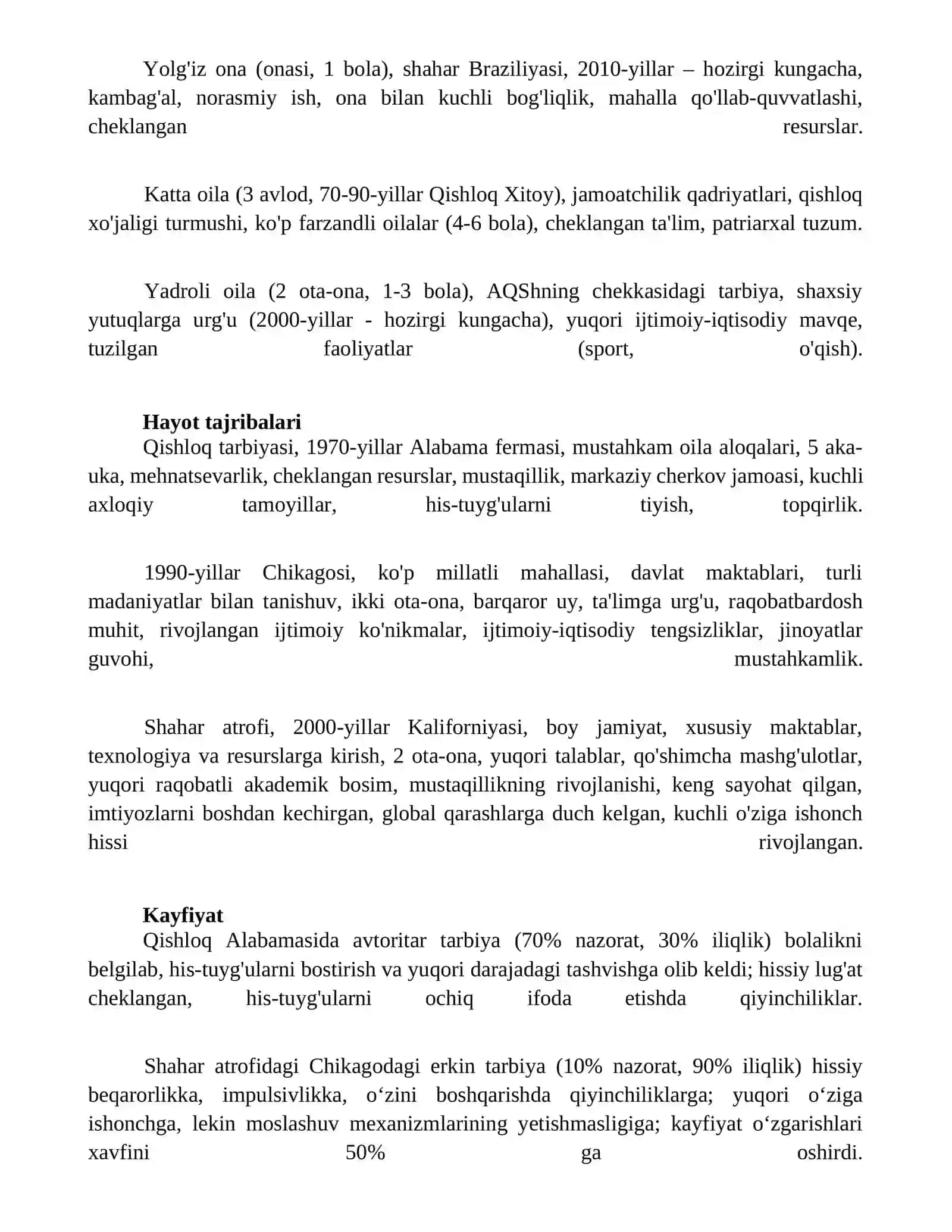 Tarbiya fanini oʻziga xosliklari 4