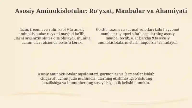Aminokislotalar 4