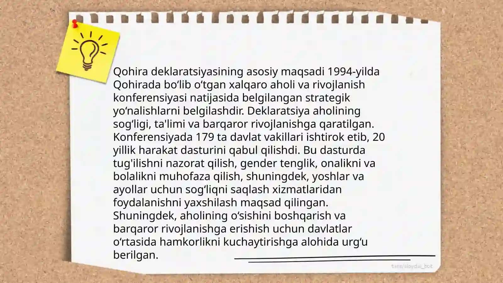 Qohira deklaratsiyasi tarixi va mazmuni 4