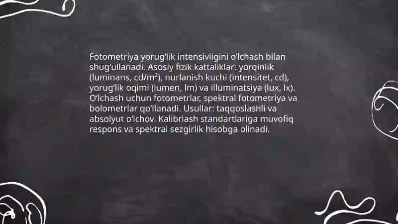 Optik oʻlchashlar 4