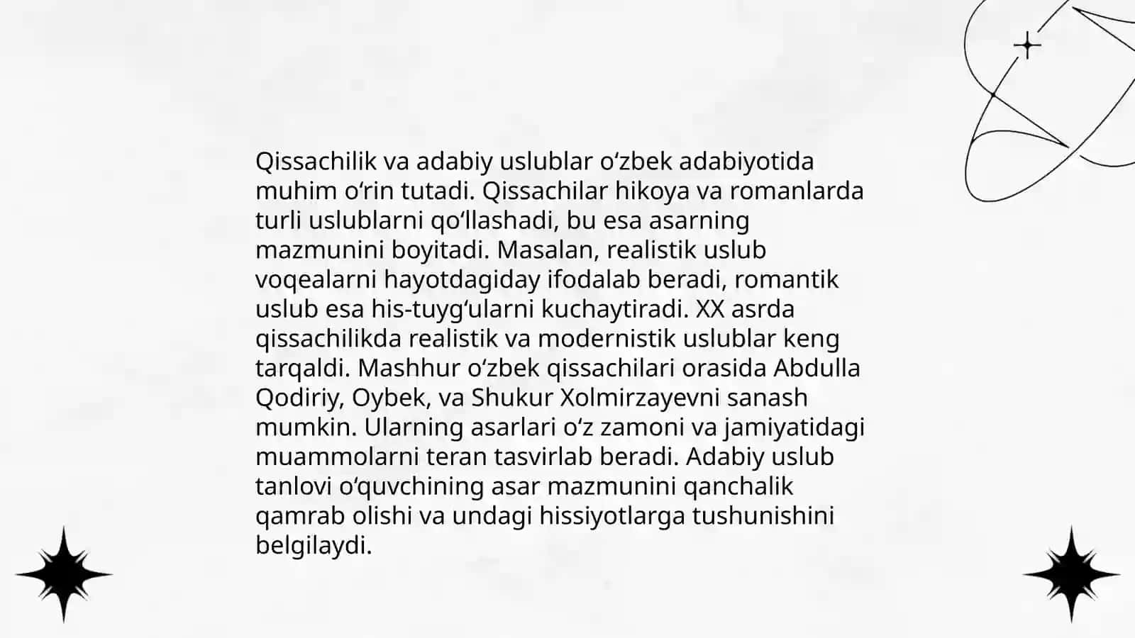 Qissachilikning janriy takomili 4