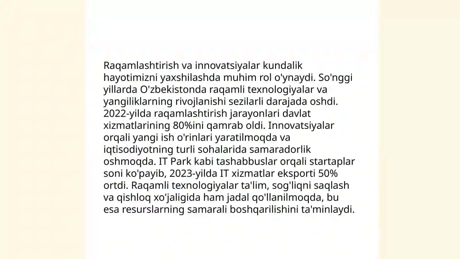 Iqtisodiy islohotlar O‘zbekistonda 4