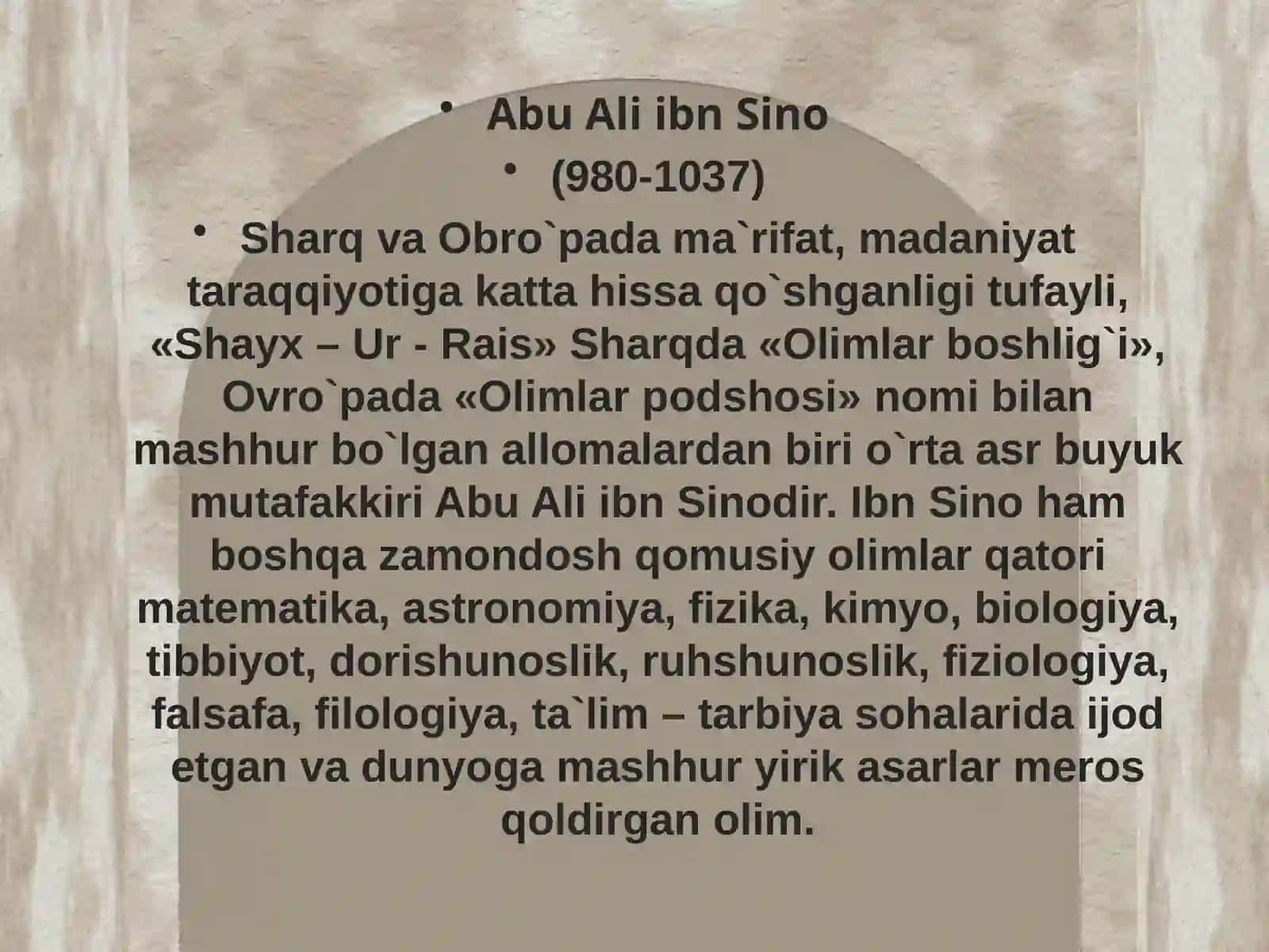 Abu Ali Ibn Sinoning ta'lim sohasidagi qarashlari 4