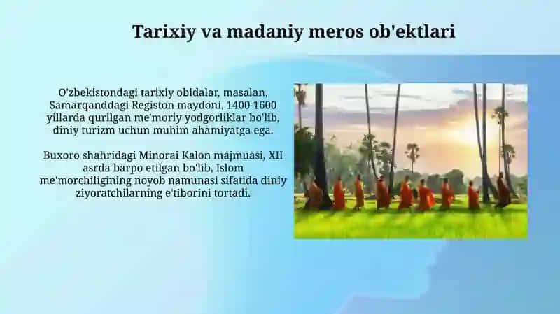 Diniy turizmni rivojlantirish resurslari 4