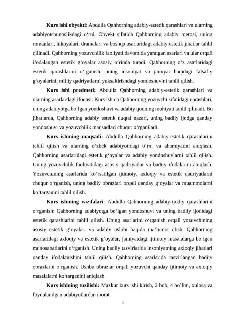 ABDULLA QAHHORNING ADABIY-ESTETIK QARASHLARI 4