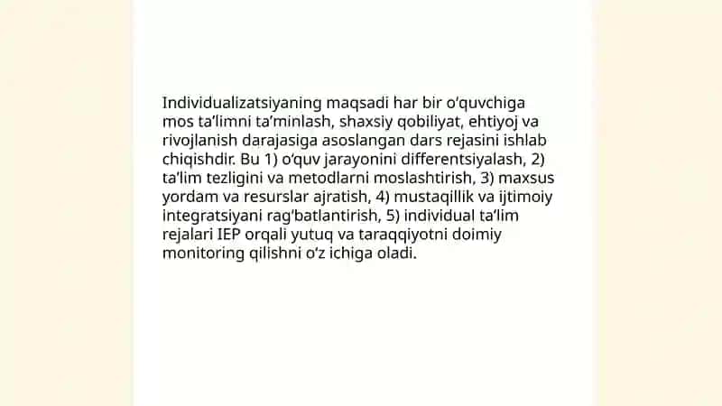 Maxsus pedagogikaning maqsadi 4
