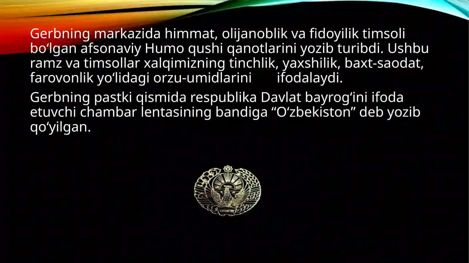 O‘zbekiston Respublikasi Davlat ramzlari 4