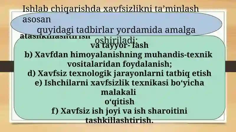 Xavfsizlik texnikasi 4