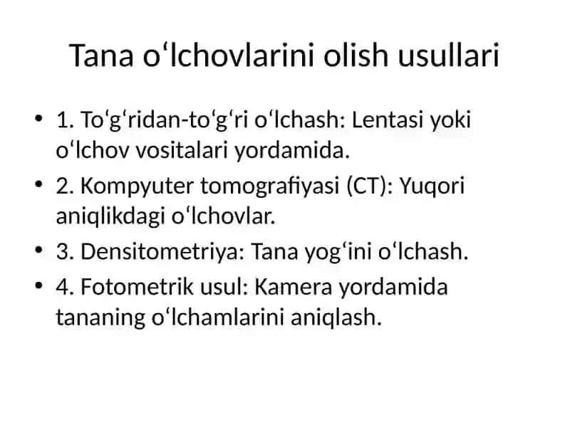 Antropometriya haqida tushuncha 4