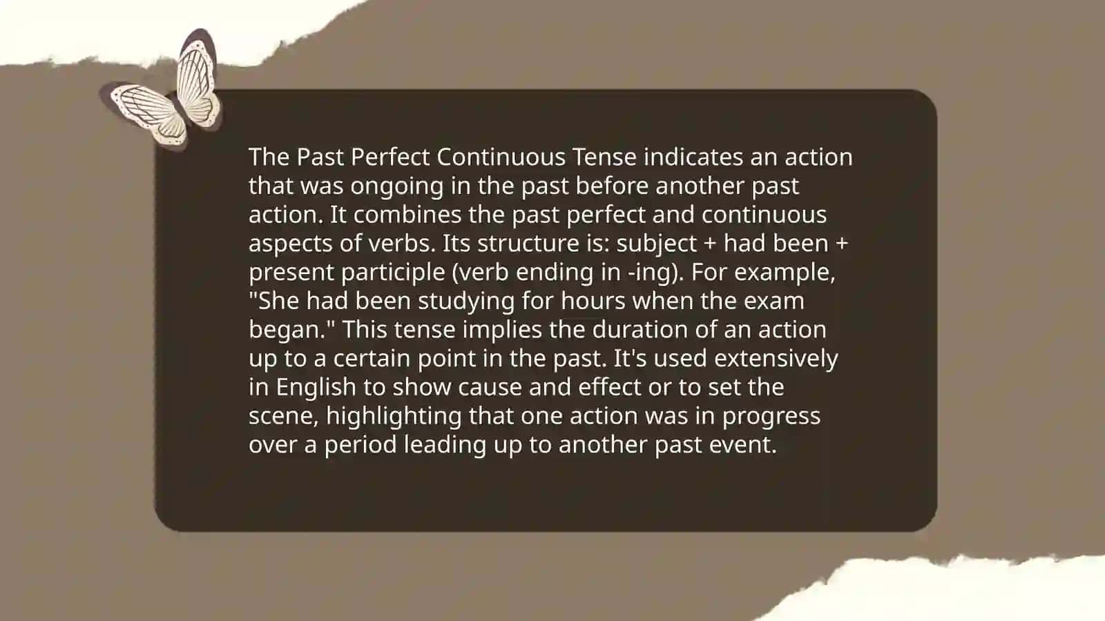 Present Perfect Continuous Tense 4