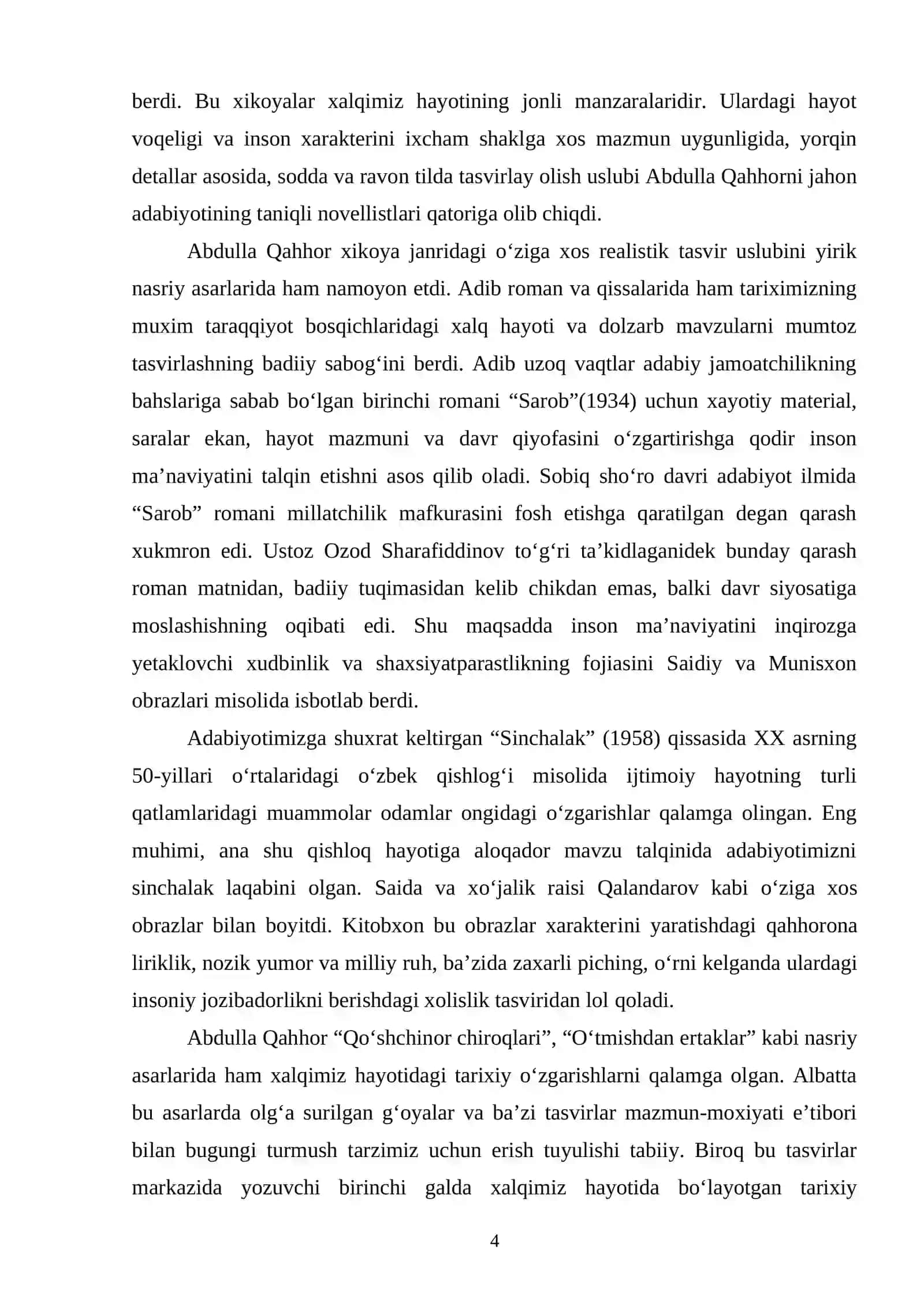 Abdulla Qahhorning zamonaviy mavzudagi hikoyalari poetikasi 4