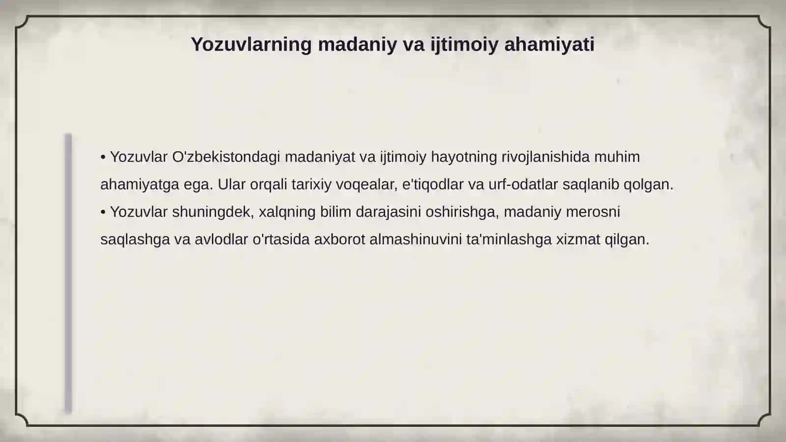 O'zbekistondagi ilk yozuvlar va ularning o'rganilishi 4