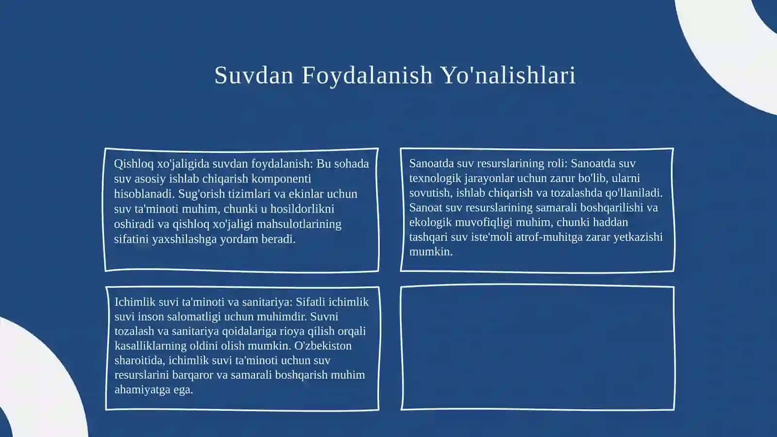 Suv Resurslarining Ahamiyati 4