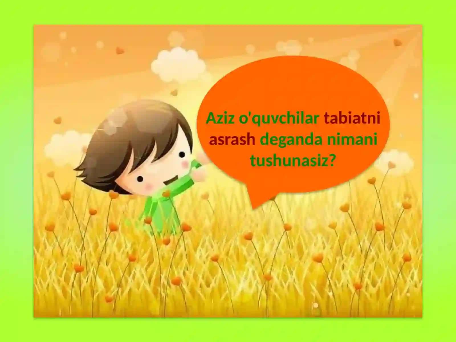 "O'zbekiston tabiatini muhofaza qilish" 4