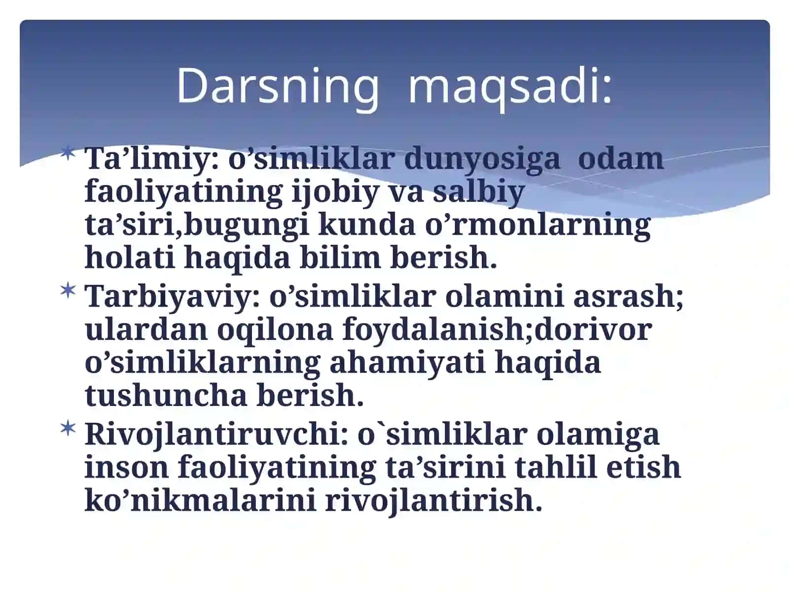 O'simliklarga odam faoliyati ning ta'siri 4