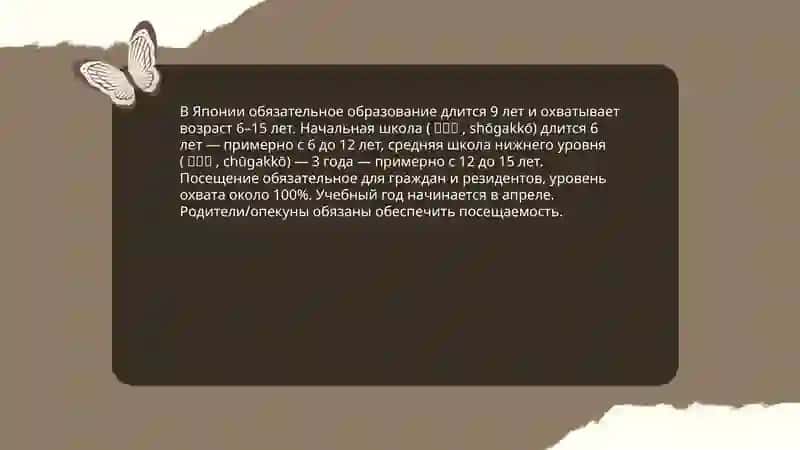 Система образования в Японии 4