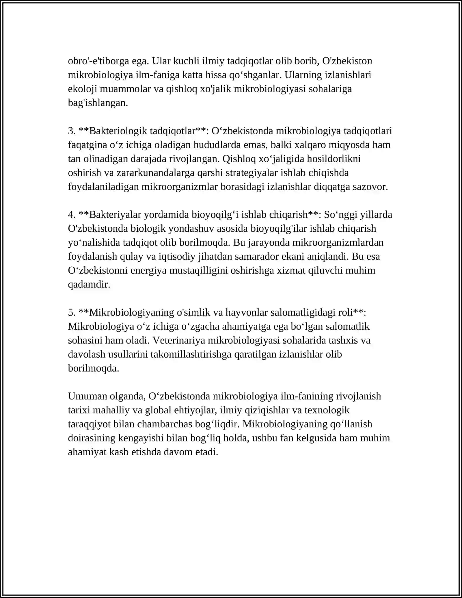 O'ZBEKISTONDA MIKROBIOLOGIYA MAKTABINING YARATILISHI 4