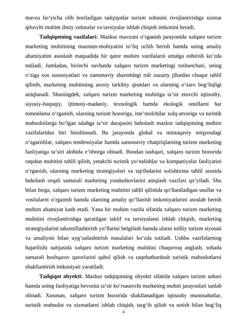 Xalqaro Turizm Marketing Muhitini Oʻrganish 4