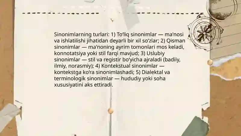 Leksik sinonimiya 4