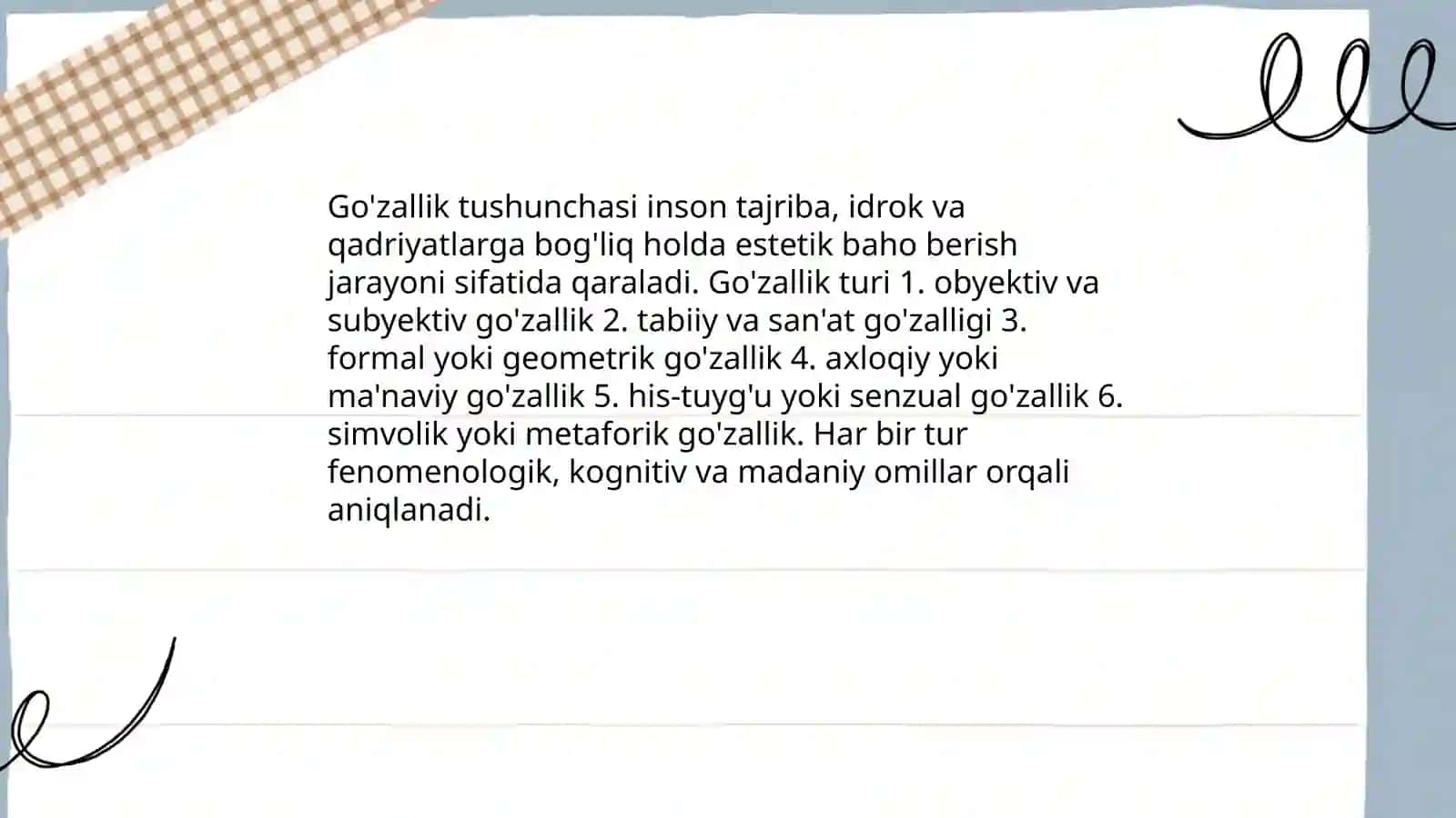 Fundamental falsafa:Estetika 4
