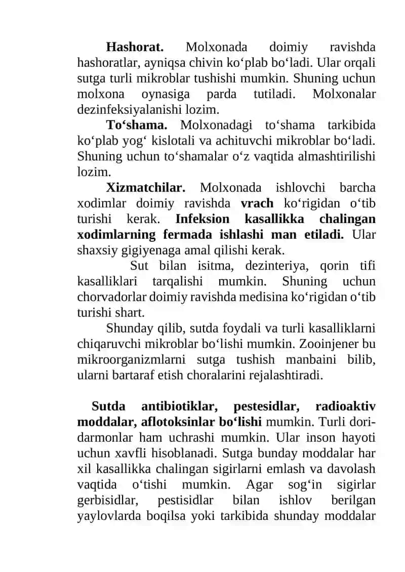 Sut sog‘ib olish gigiyenasi 4