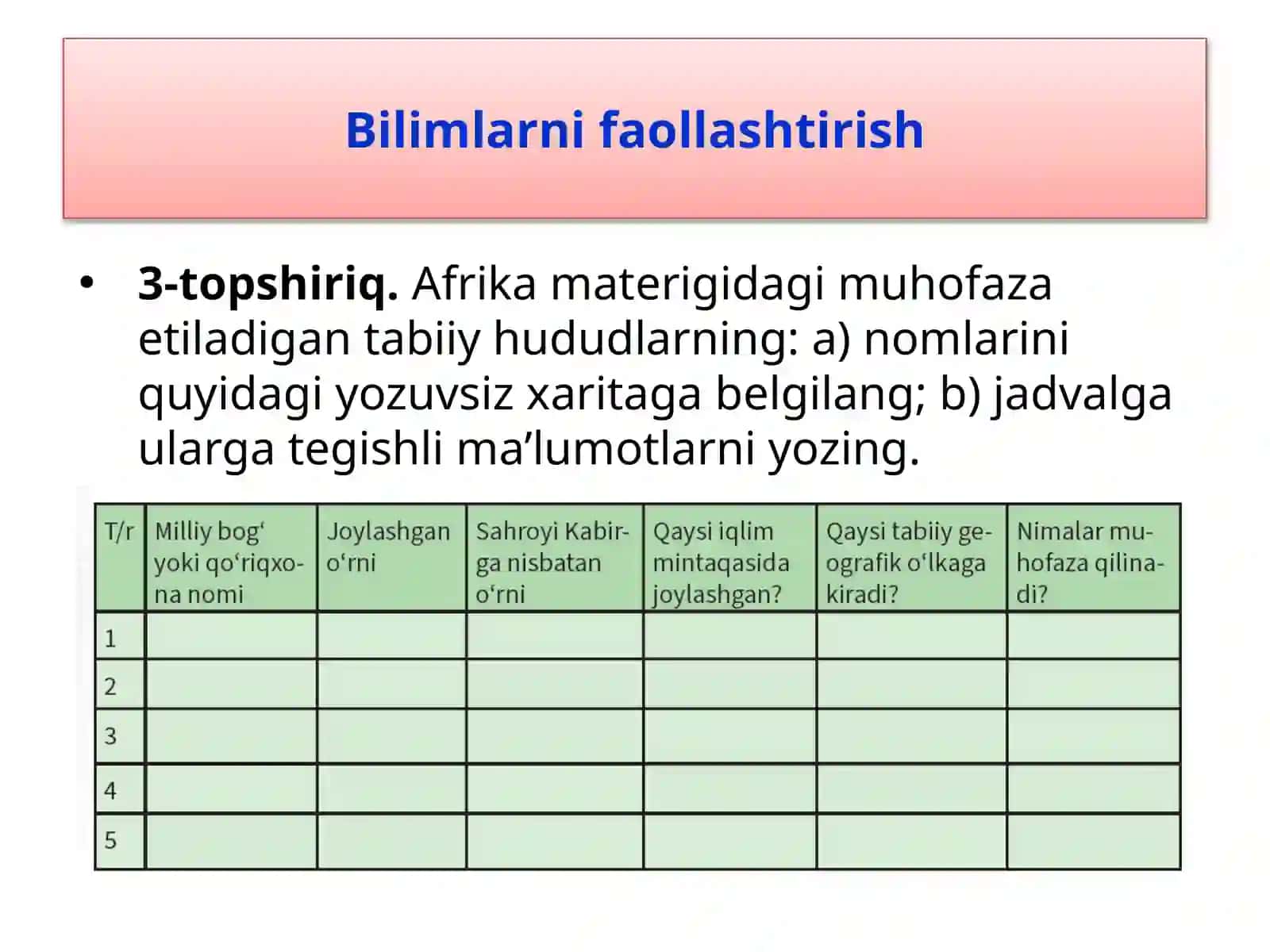 Afrikamaterigining tabiiy geografik o‘lkalari 4