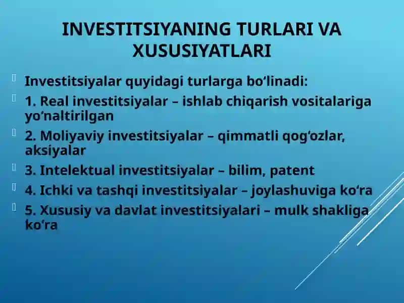 Investitsiya mohiyati 4