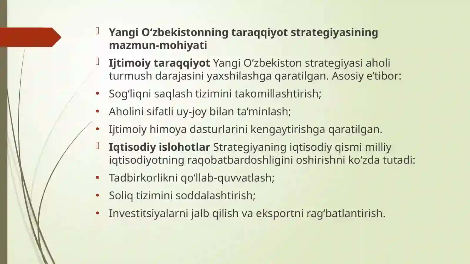 Yangi O‘zbekistonning taraqqiyot strategiyasi mazmun-mohiyati va ustuvor yo‘nalishlari 4