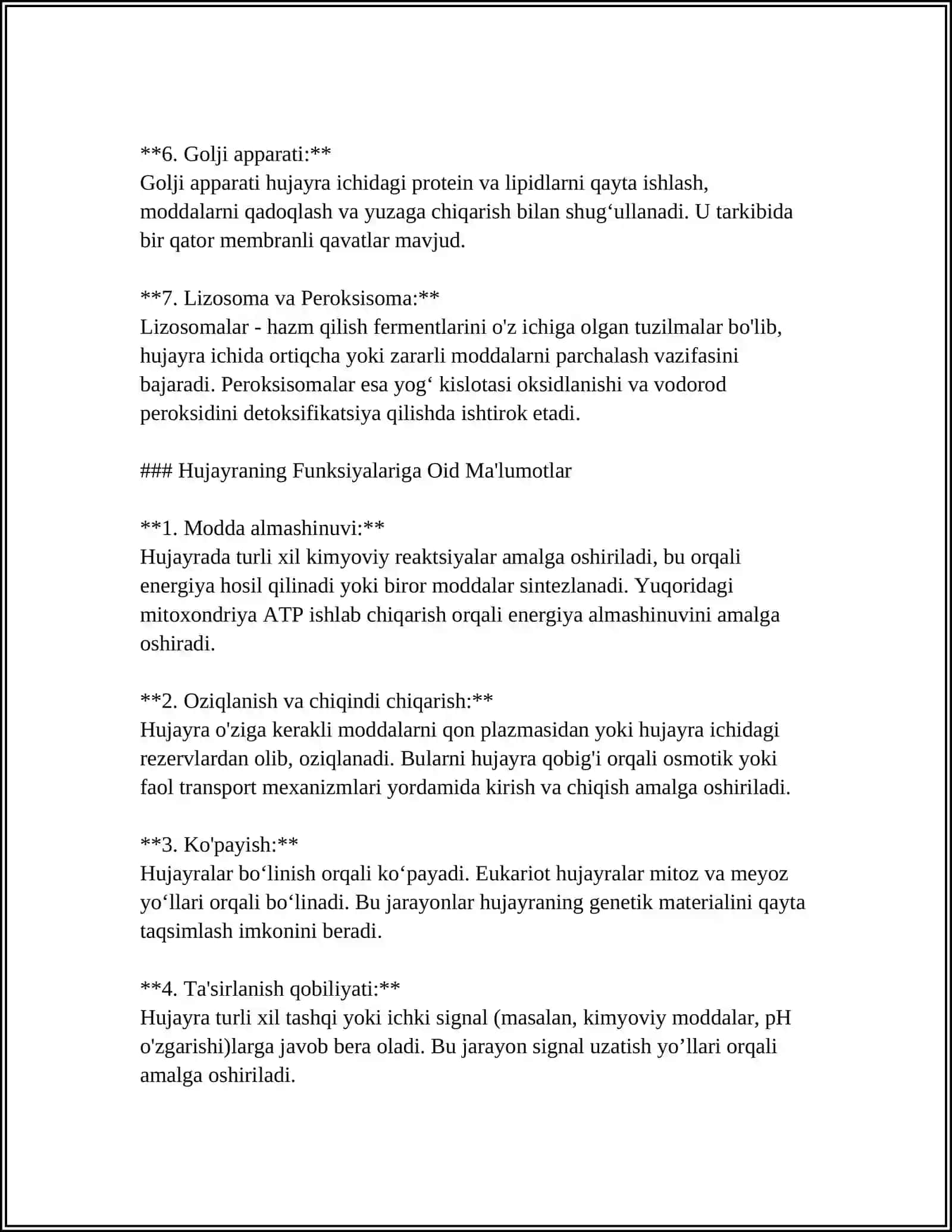 HUJAYRA IRSIYATNING MODDIY BIRLIGI 4