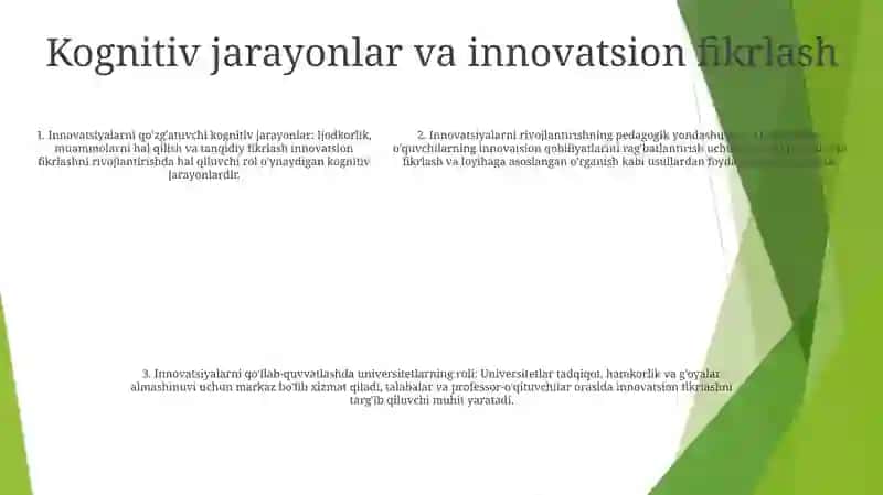 Inavatsion Jarayon:Pedagog Va Uning Faoliyat OʻRni 4