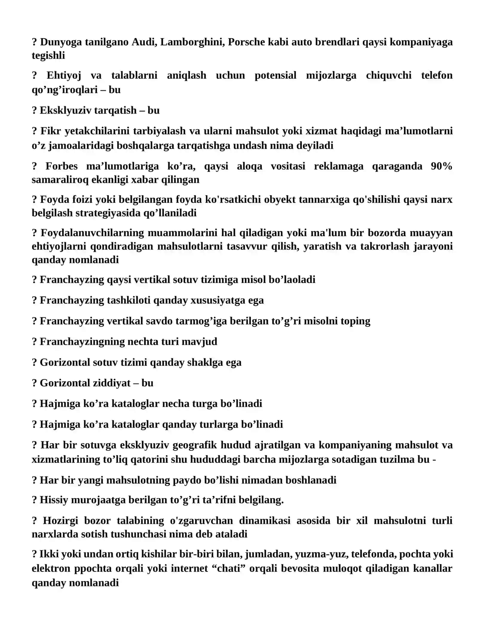 Marketing asoslari (Principles of Marketing) 4