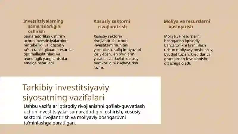 Davlatning tarkibiy-investitsiyaviy siyosati 4