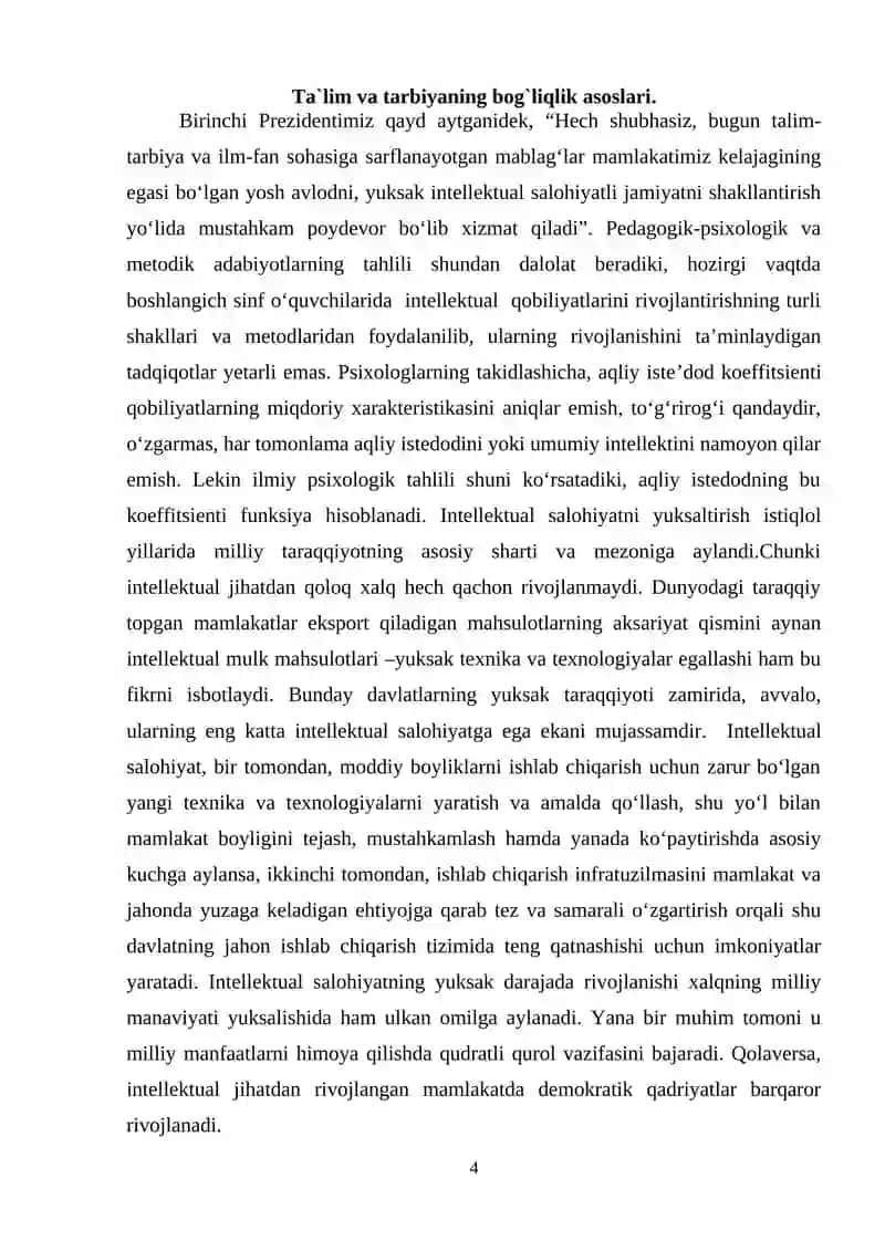 SINF RAHBARINING MAKTAB JAMOASI BILAN ALOQASI 4