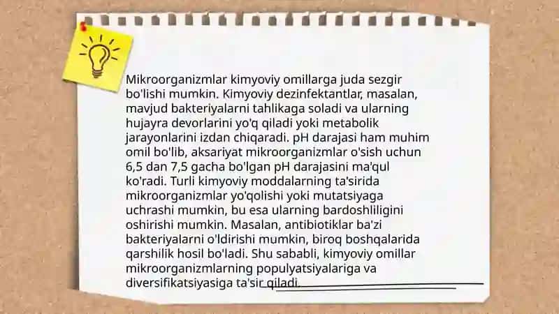 Tashqi muxit omilarining mikroorganizmlarga tasiri 4