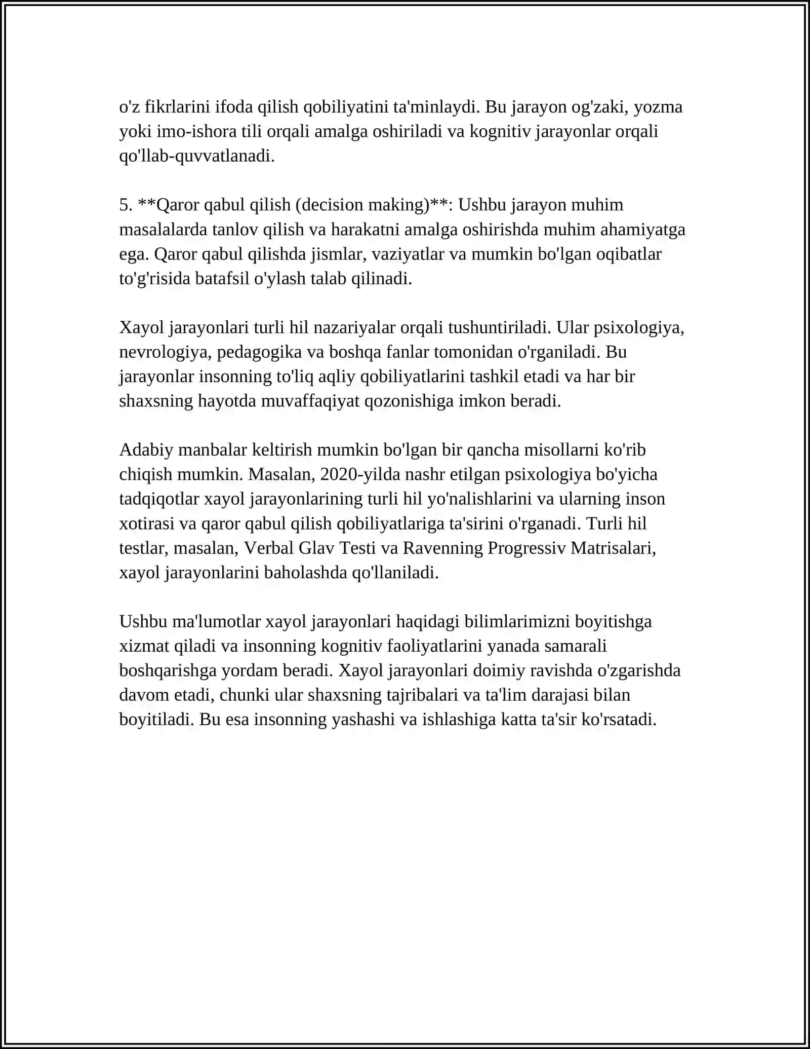 XAYOL JARAYONLARI VA XAYOL TURLARI 4