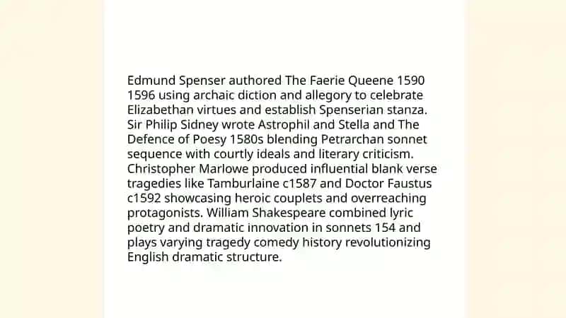 Elizabethan poetry drama and fiction 4