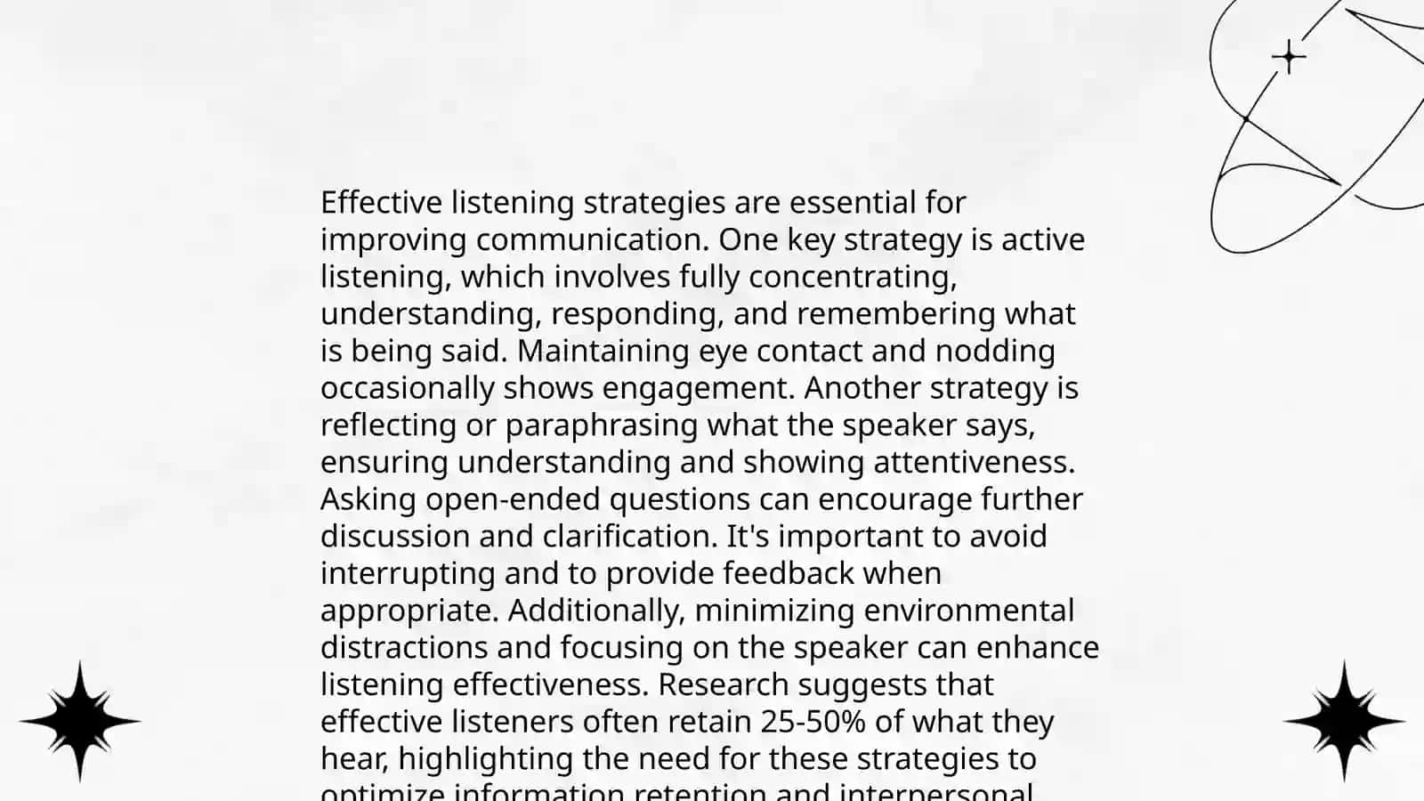 Sub skills necessary to the improvement of teh language skills 4