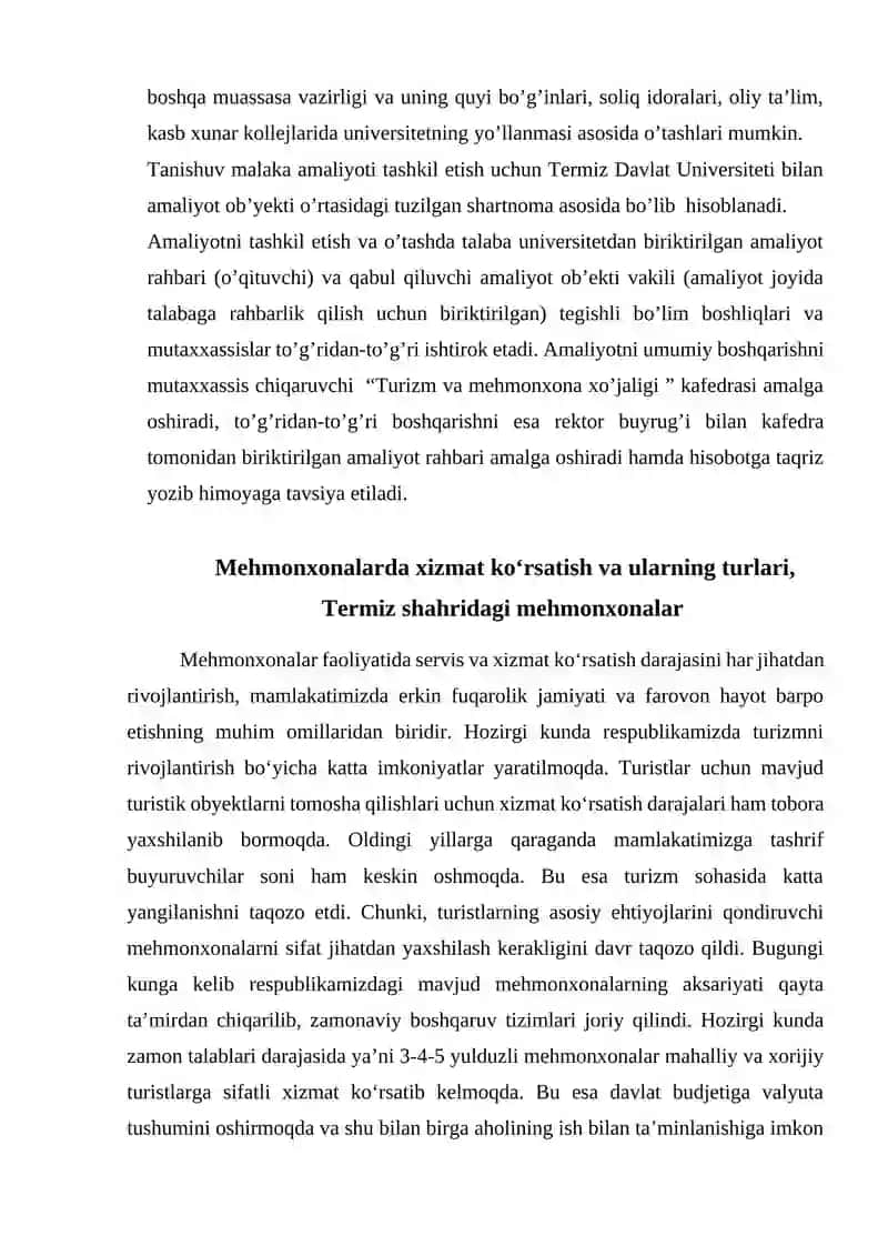 Malakaviy amaliyot bo’yicha Hisobot 4