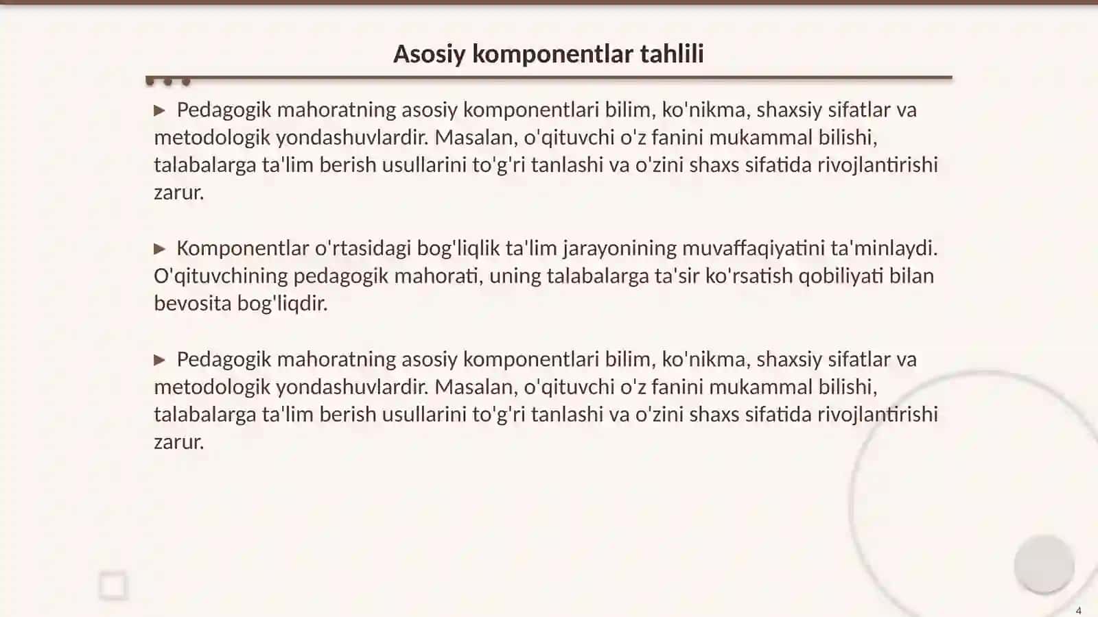 Pedagogik mahoratning asoslari va mohiyati 4