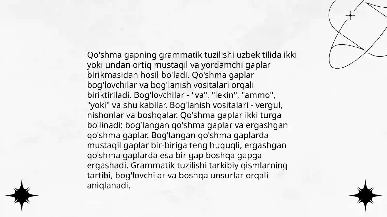 Qo'shma gap va uning turlari 4