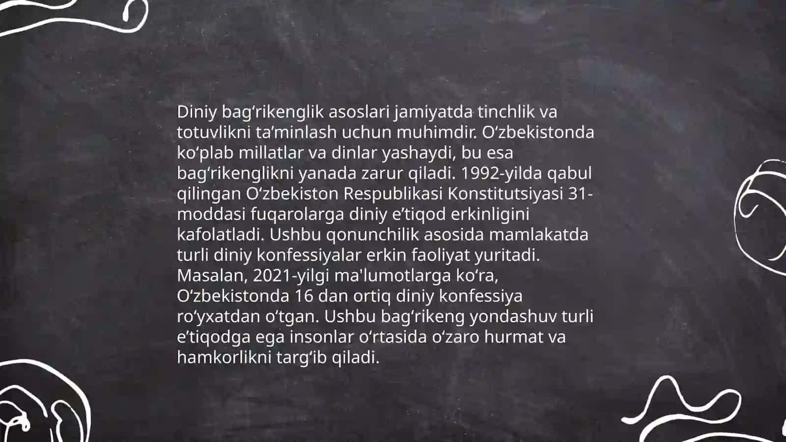 Vijdon erkinligi va diniy baĝrikenglik 4