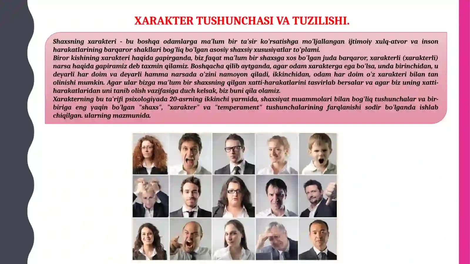 Xarakterning psixologik talqini 4