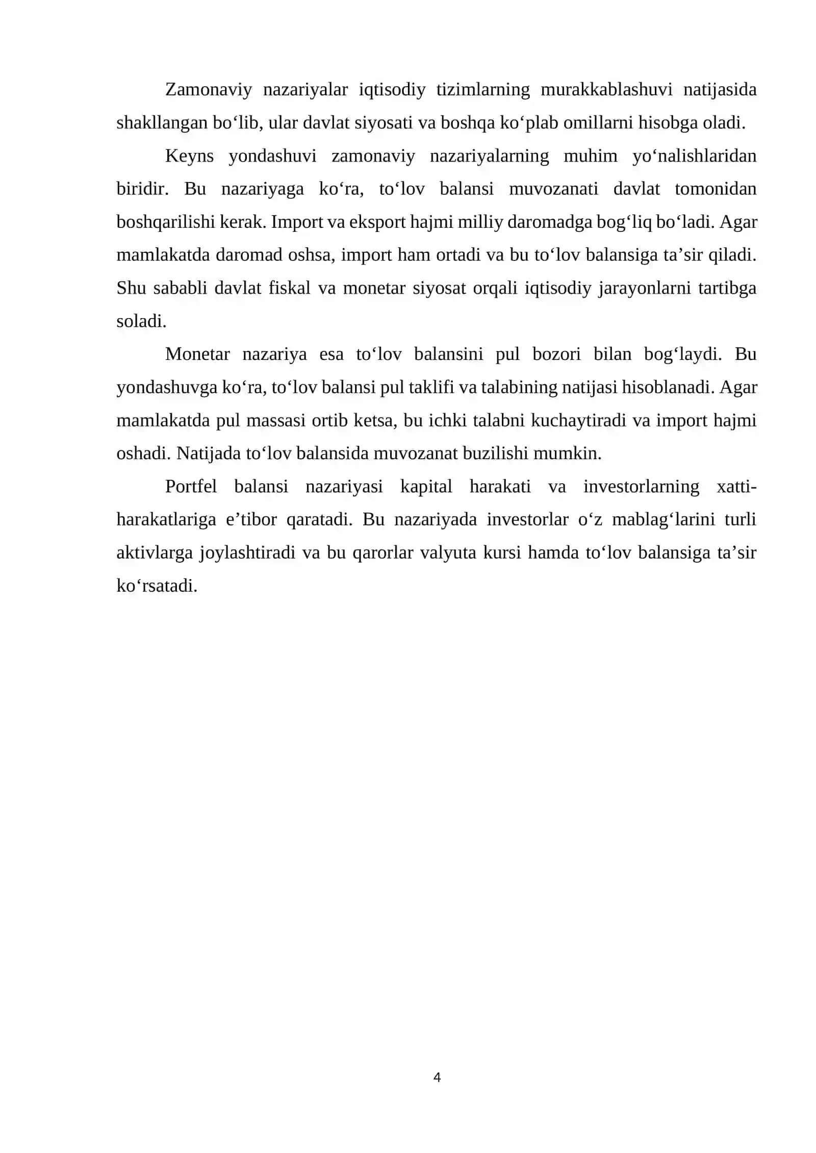 To'lov balansining mohiyati va tarkibi 4