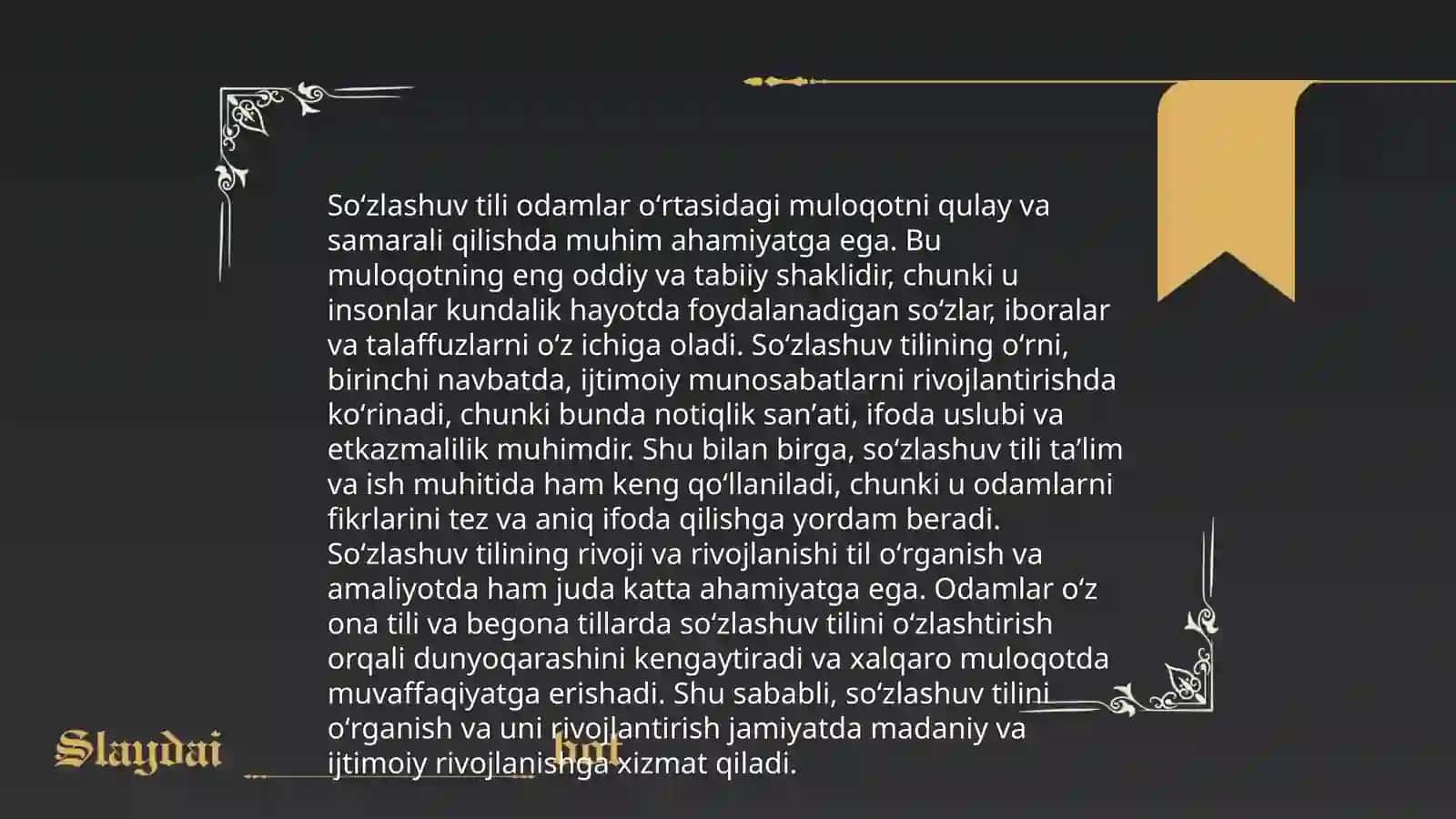 Adabiy til va soʻzlashuv tili 4