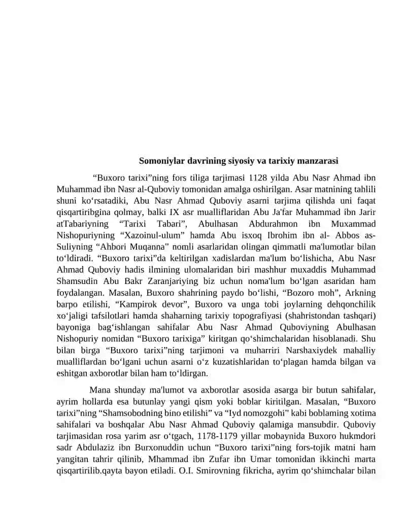 Somoniylar davrining yozma manbalar tahlili 4