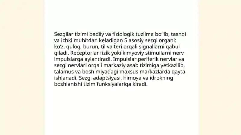 Sezgi va idrok haqida umumiy tushunchalar 4