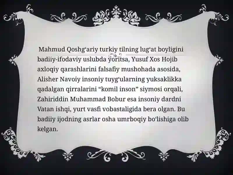 Z.M.Bobur Lirikasida Vatan Sog’inchi 4