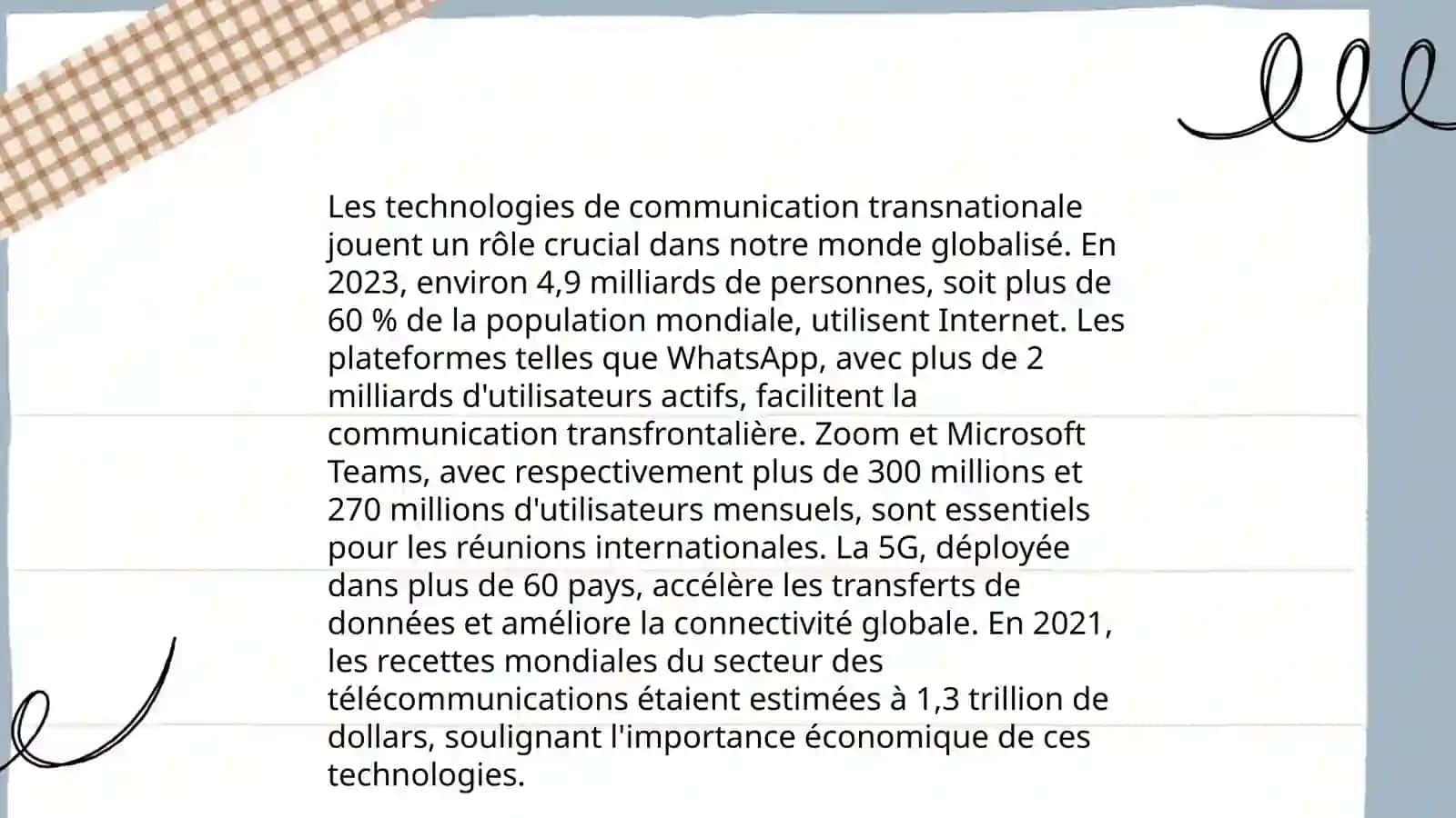 Communication internationale 4