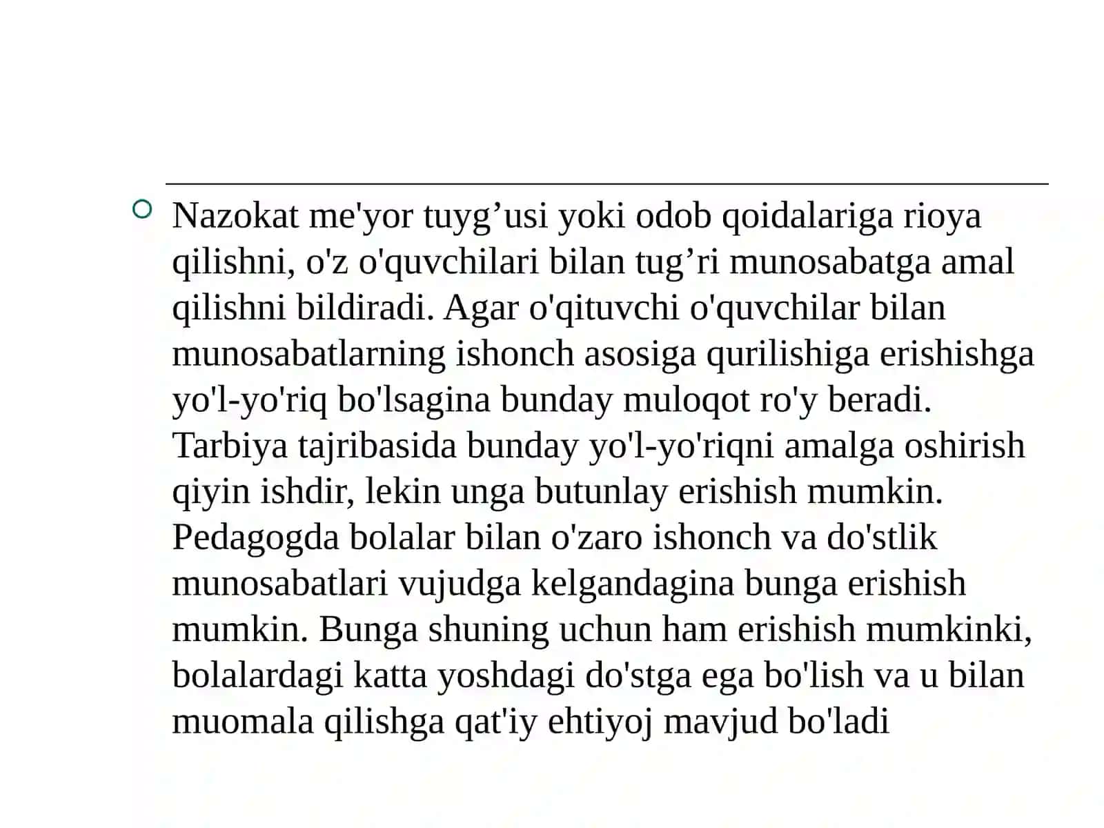 PEDAGOGIK TAKT VAPEDAGOGIK FAOLIYAT 4