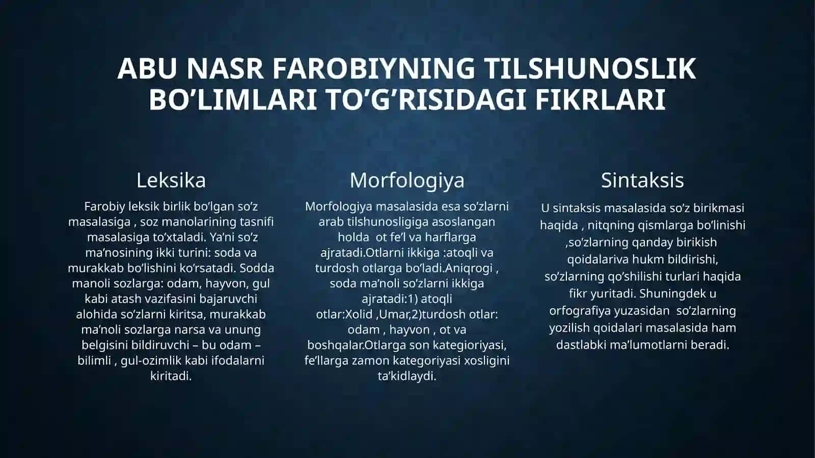 O’rta osiyoda tilshunoslikning rivojlanishi 4